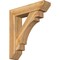 Ekena Millwork Merced Slat Rough Sawn Bracket w/ Offset Brace, Western Red Cedar, 8"W x 34"D x 38"H BKT0806X34X38MRC06RWR - alternate 1